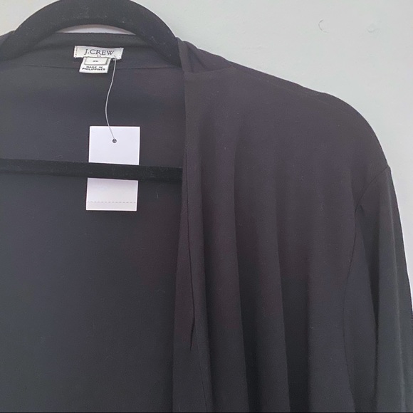 NWT J. Crew Factory Cascading cardigan in black - Picture 7 of 8